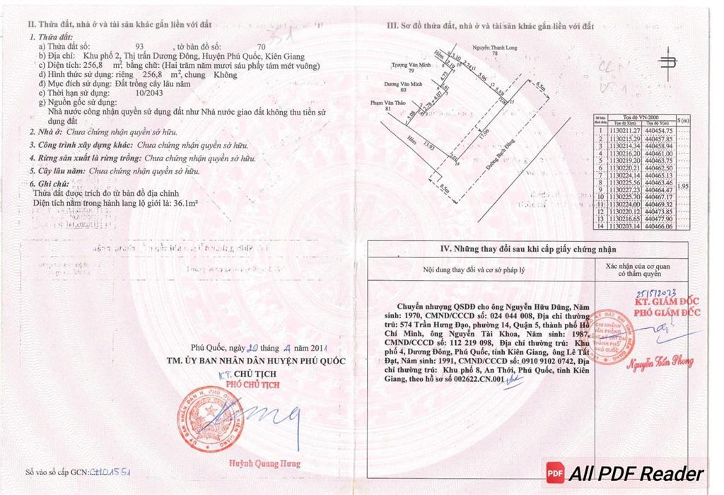 256,8m2 mặt tiền bạch đằng lõi trung tâm dương đông