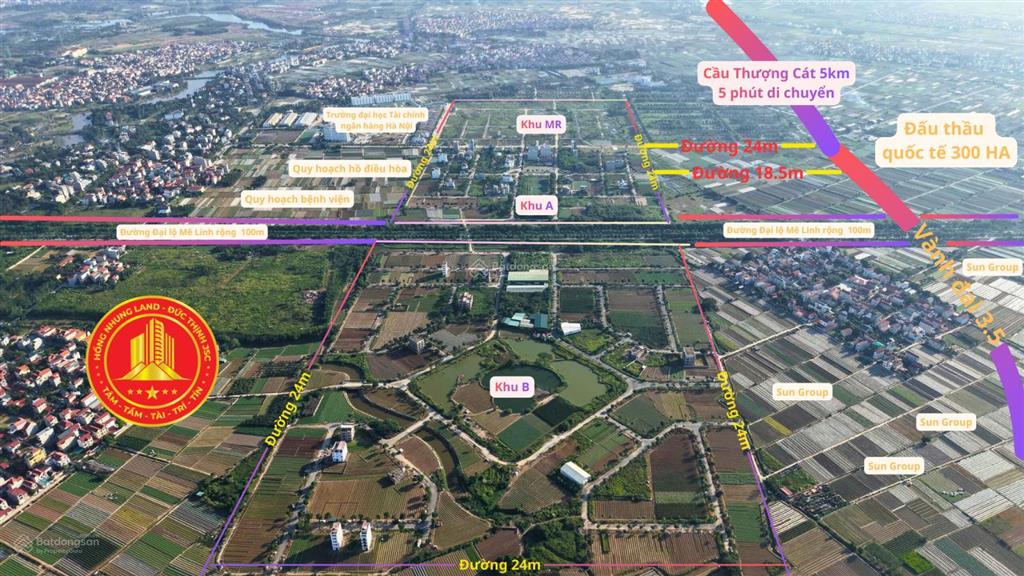 Chính chủ gửi bán lô góc đẹp đường 18.5 khu đô thị cienco5 mê linh