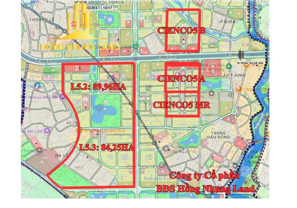 Chính chủ gửi bán lô góc đẹp đường 18.5 khu đô thị cienco5 mê linh