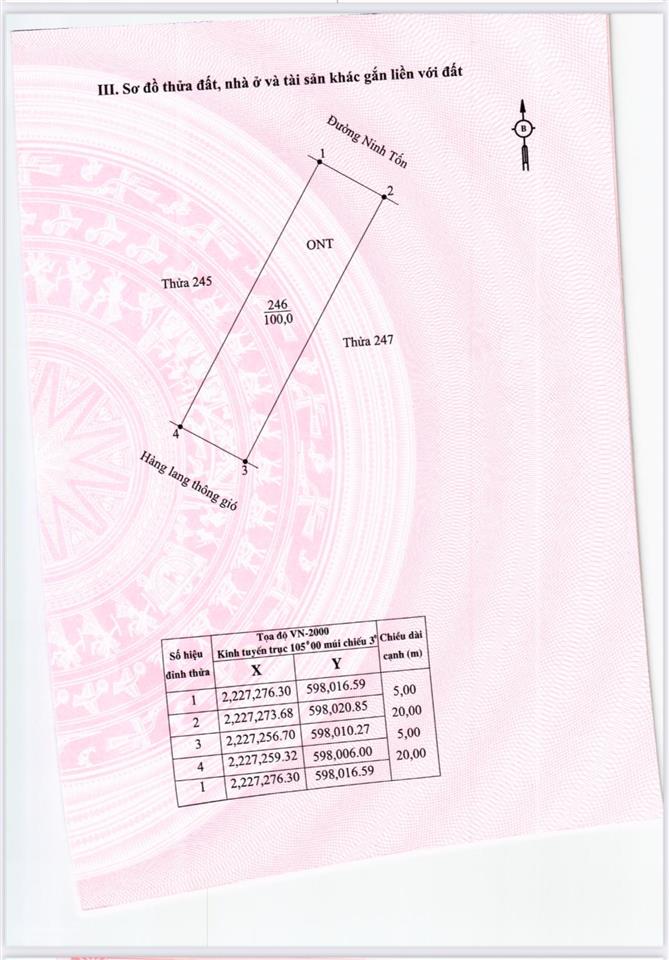 Bán đất 100m2 tại xã đông sơn, tam điệp, ninh bình, giá tốt 2,15 tỷ