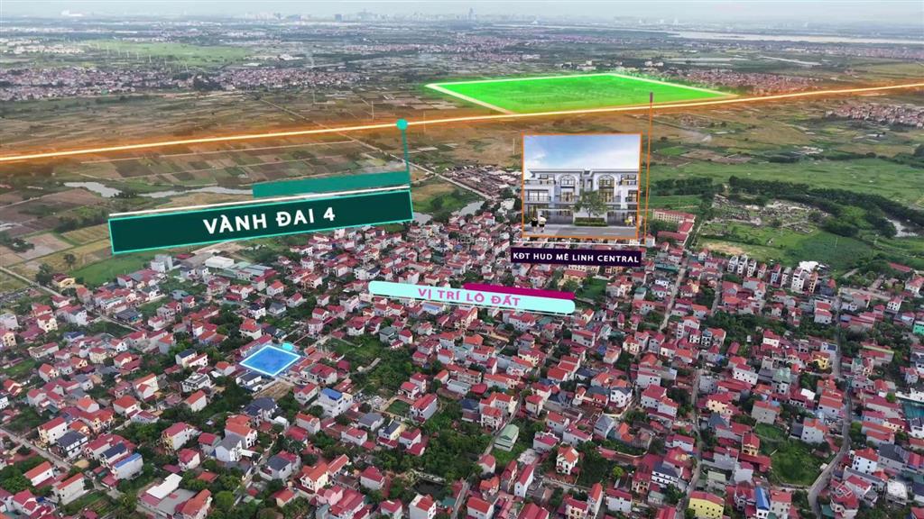 Bán lô đất kinh doanh đường 2 ôtô tránh cạnh vành đai 4, chợ đầu mối hoa quả
