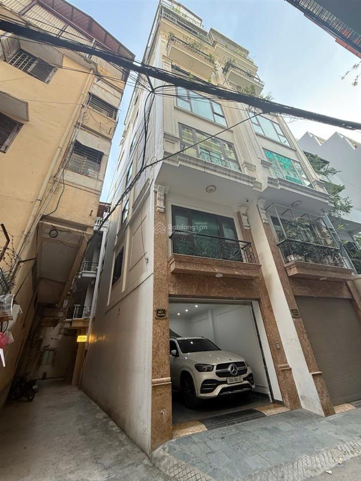 Bán nhà thịnh hào đống đa dt 55m2 x 8t x mt 4m giá hơn 20 tỷ lô góc, thang máy, gần phố