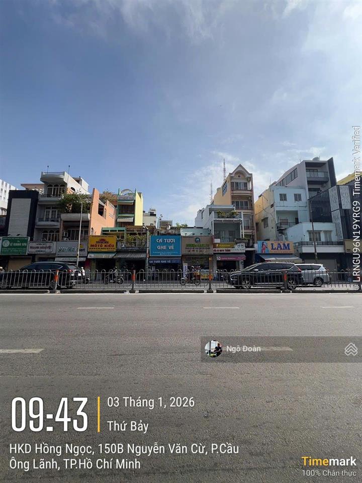 Bán nhà mt nguyễn văn cừ p. nguyễn cư trinh 7.3 x 24 trệt 2 lầu giá 70.5 tỷ