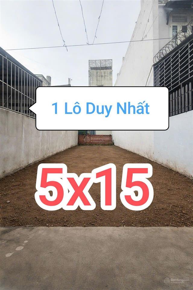 Chỉ 3,8 tỷ có ngay đất thổ đẹp hồ học lãm thông lê tấn bê  5m x 15m  an lạc  hiếm
