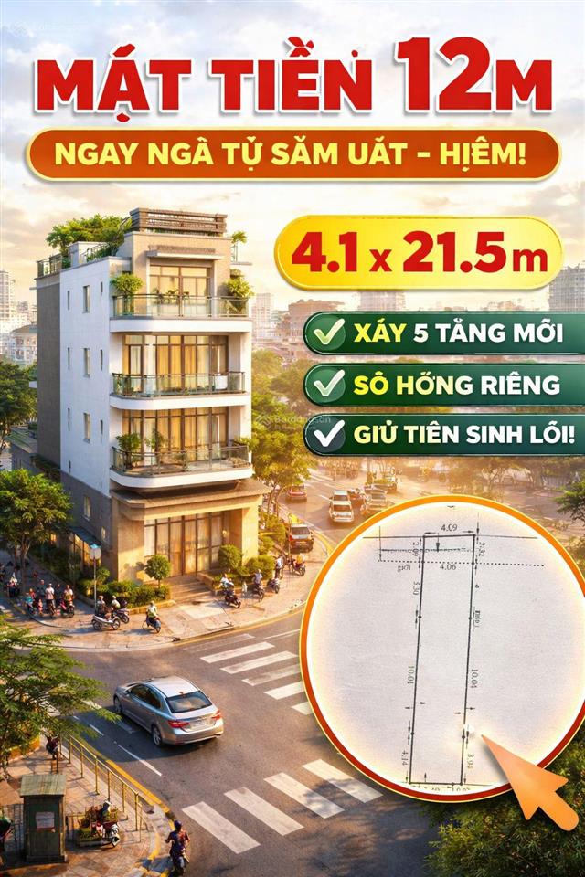Mặt tiền kinh doanh 12m  88m2nhà c4 full thổ  ngay lê cơ  kdc nam hùng vương4.1 x 21.5