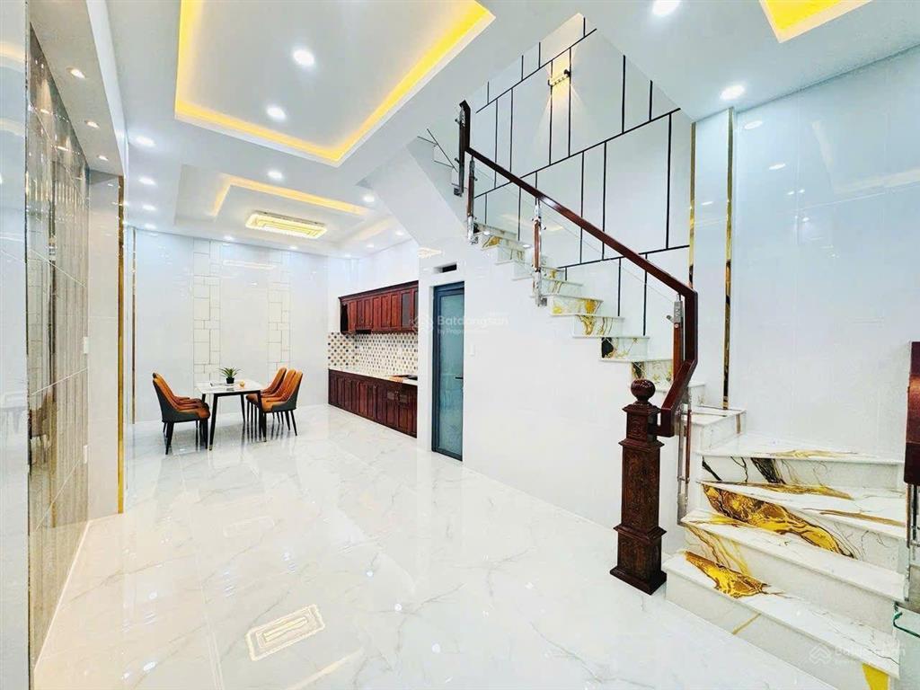 Chỉ 6,65 tỷ  nhà mới 4 tầng  4x14  4pn  3wc  hẻm 5m  chỉ 20m ra mt an dương vương  giáp q6