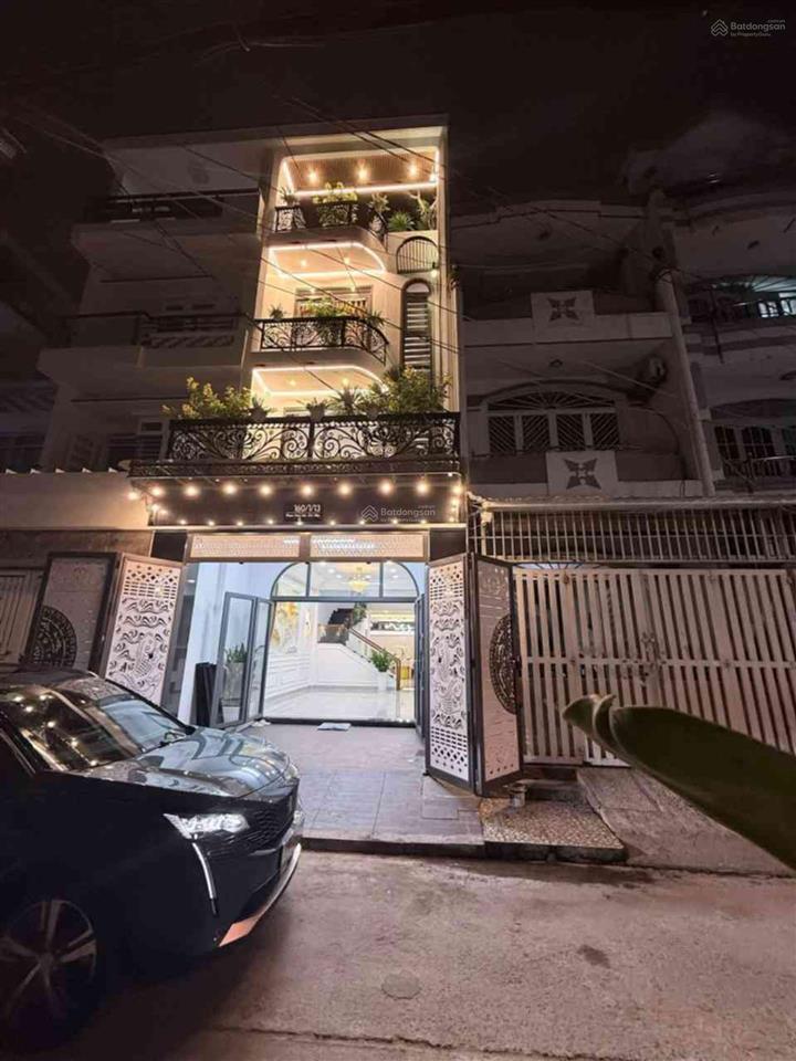 Nhà mới full nội thất 4 tầng  xe tải thông  phan huy ích gần nhà ga t3 tân bình  4.5x17  80m²