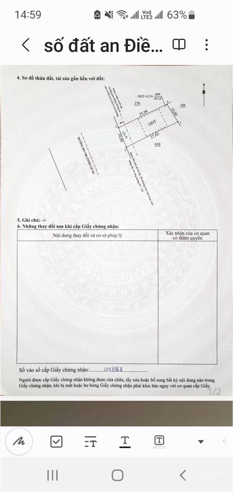 Chính chủ cần bán đất mt đường dt 748, tp bến cát bình dương