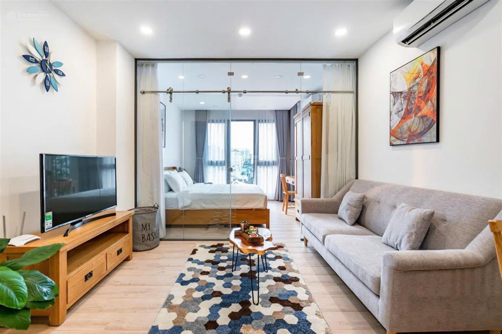 Cho thuê căn hộ 1 phòng ngủ bancol mới 100% ngay tại quận 3, full nội thất mới rộng 45m2