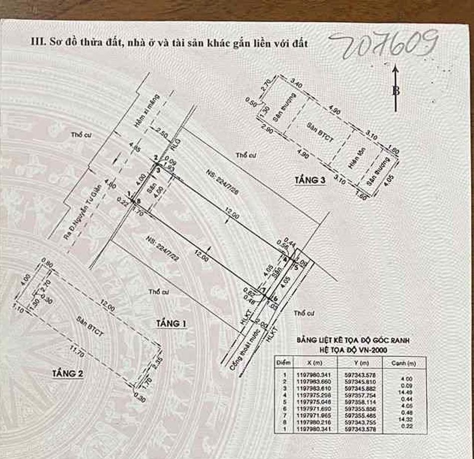 Nhà bán quận gò vấp diện tích 60m, không lộ giới  không quy hoạch