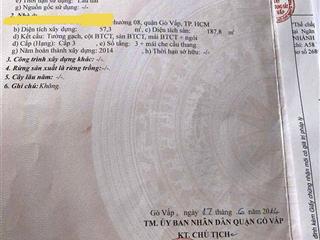 Nhà bán quận gò vấp  chính chủ