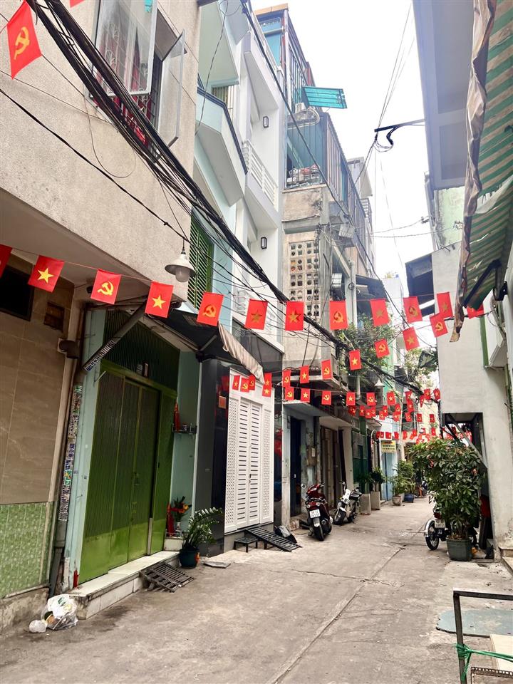 Hẻm xe hơi cư xá đô thànhnguyễn đình chiểuvườn chuối, 50m2 sd, 2 tầng, chỉ 5.08 tỷ