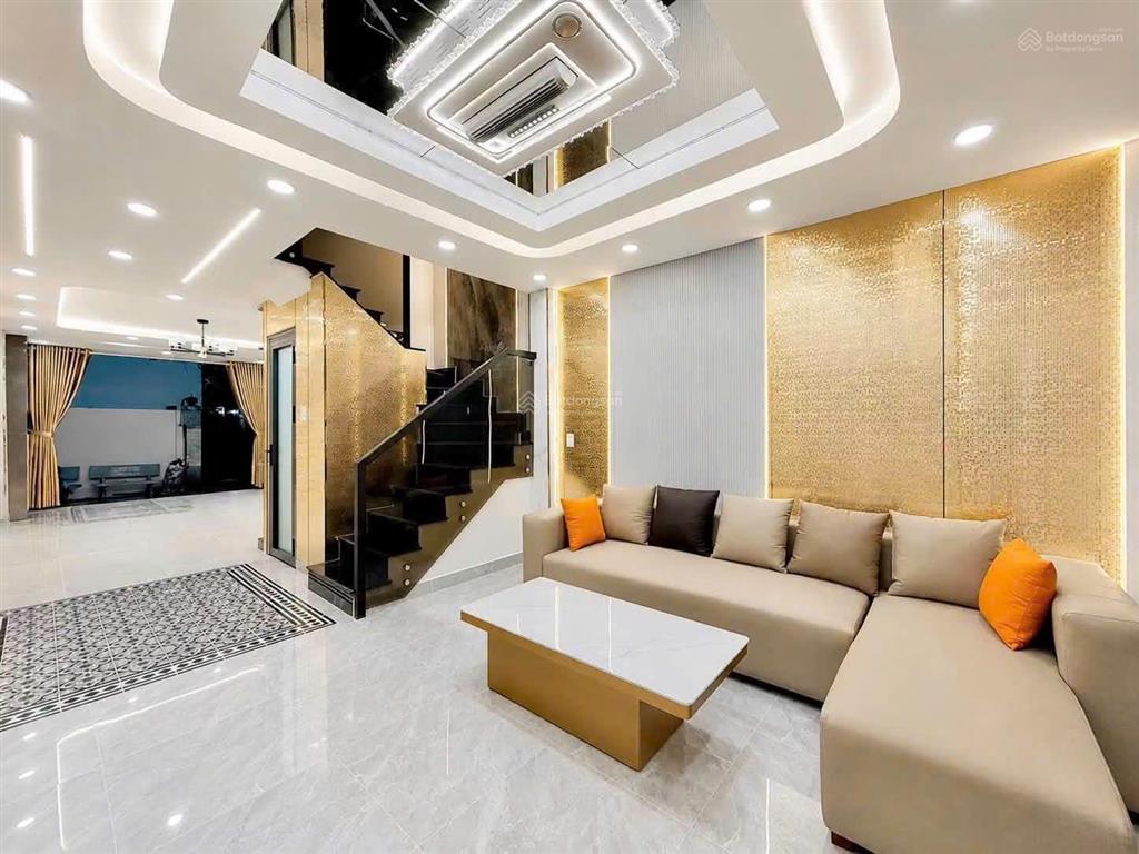 Giáp phan đăng lưu, 5 tầng thang máy mới đẹp, 52m2, hẻm xe hơi, ngang 3.9m nở hậu, 4pn, 10.92 tỷ