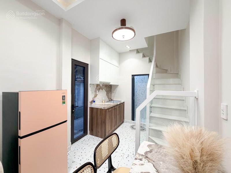 Minihouse lô góc 2 mặt hẻm cực thoáng  bùi đình túy  dtsd 45m2  nhà mới 3 tầng 2pn 3wc full nt