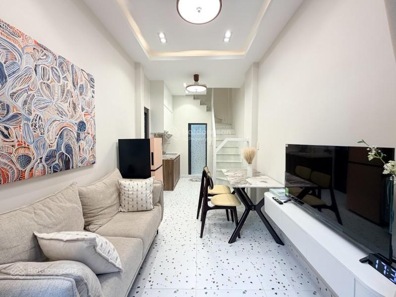 Minihouse lô góc 2 mặt hẻm cực thoáng  bùi đình túy  dtsd 45m2  nhà mới 3 tầng 2pn 3wc full nt