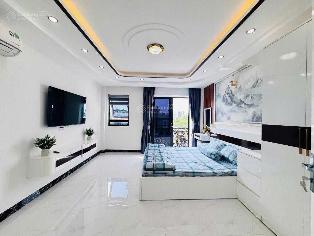 Bán nhà xây mới 5 tầng cạnh thích quảng đức  (4.1x8.5) sổ a4  full nội thất