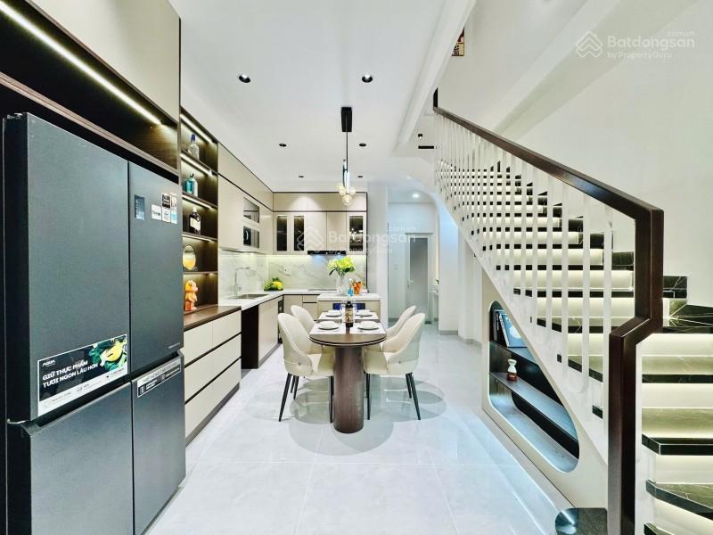 Nhà phố xây mới full nội thất bùi đình túy, p. bình thạnh, 60m2 3 tầng 4pn, cách hxh vài bước