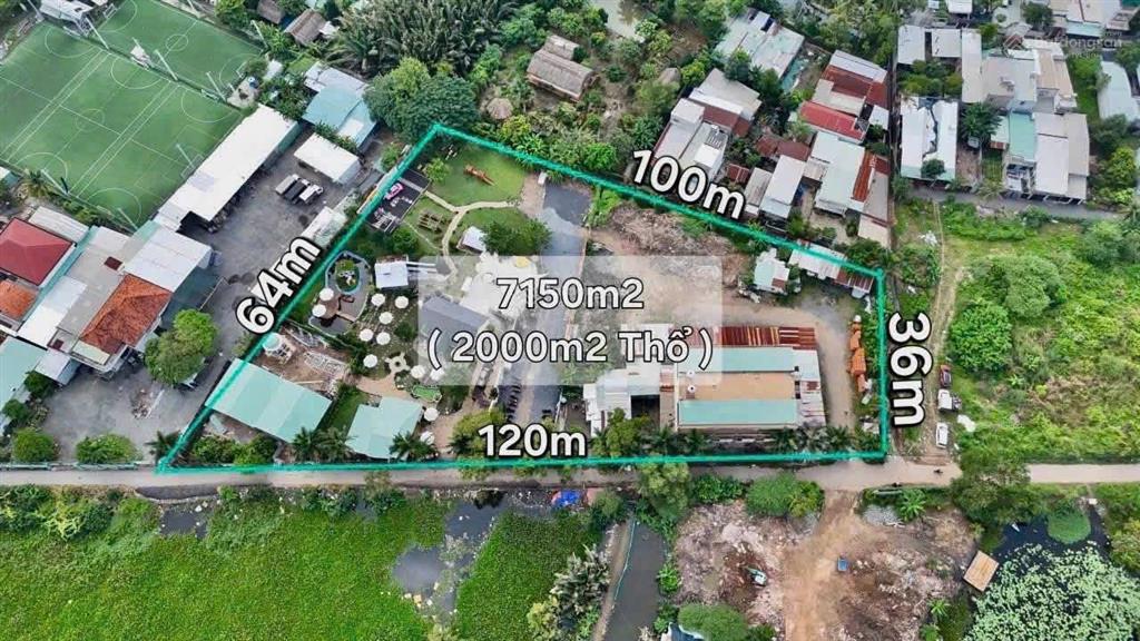 Đất giảm 9 tỷ | bình quới, bình thạnh | 7.150m² (2.000m² thổ cư) | giá 161 tỷ | thuê 110 tr/tháng