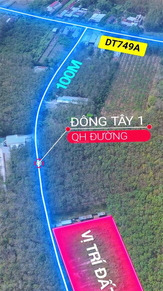 Đất khu bến cát  mỹ phước, gần dt749a
