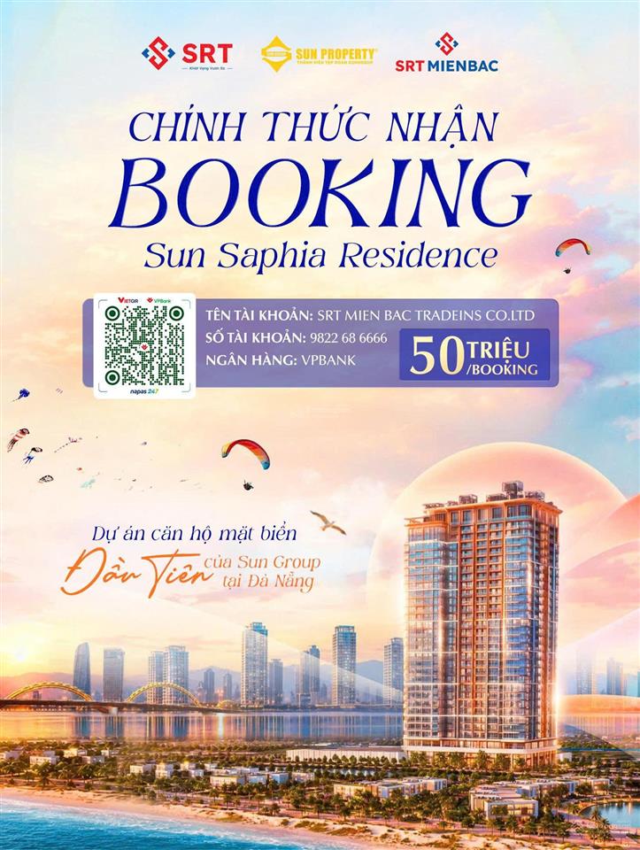 Sun saphia residence  căn hộ mặt biển đầu tiên của sun group tại đà nẵng
