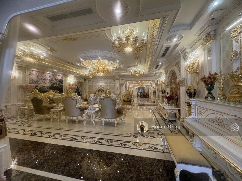 Bán biệt thự mặt tiền quận 6  dt sàn 3500m2  tặng full nội thất dát vàng  6 tầng  giá 300 tỷ tl