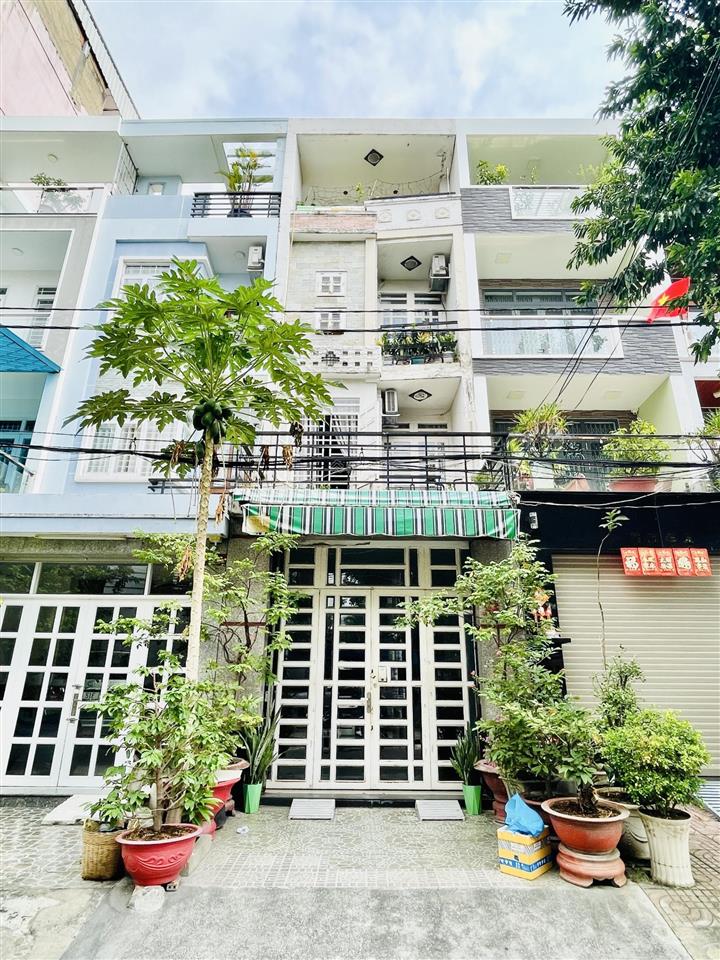 Bán nhà mặt tiền khu tên lửa  gần aeon mall bình tân  4 tầng  4x20m  đối diện công viên