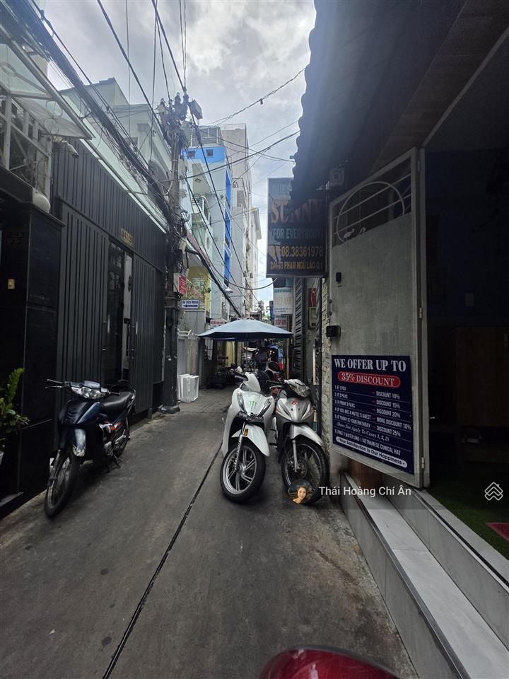 Chỉ 11 tỷ  nhà 2 mặt hẻm xe hơi khu vip phạm ngũ lão  đang có sẵn dòng tiền 42 tr/tháng!