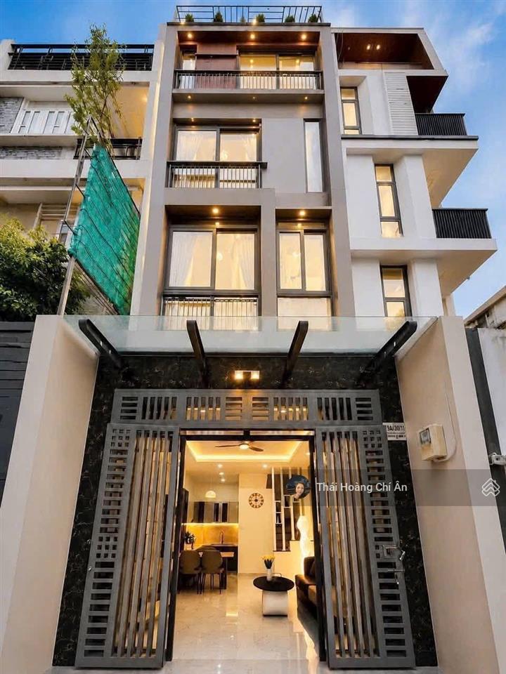 Bán nhà mới xây gò vấp 93m2 (5.3x19m), 5 tầng ngay chợ hạnh thông tây giảm còn 7.7 tỷ