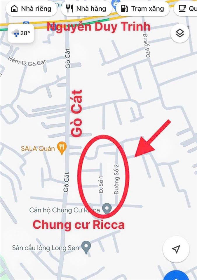 Bán đất nền dự án tại rio centro gò cát, giá bán 6tỷ dt 80m2, xây dựng cao tầng có hầm.