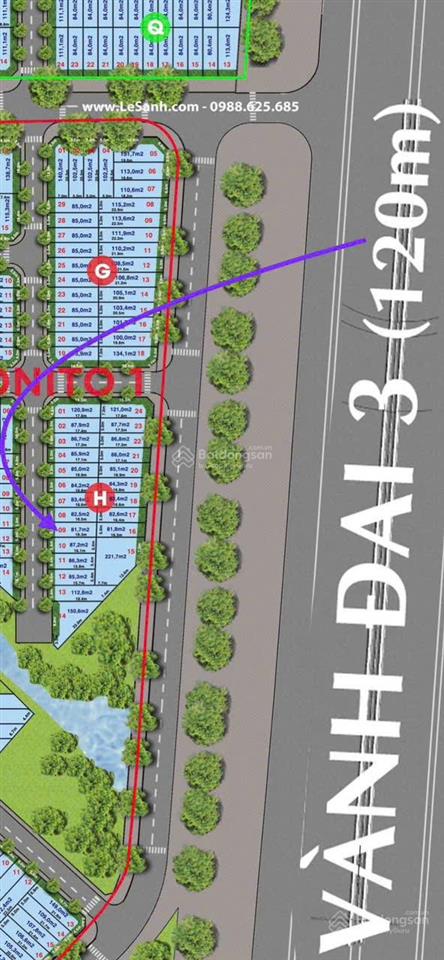 Đất centana city điền phúc thành q9 (gần đường song hành vđ3), sổ cá nhân, xây tự do