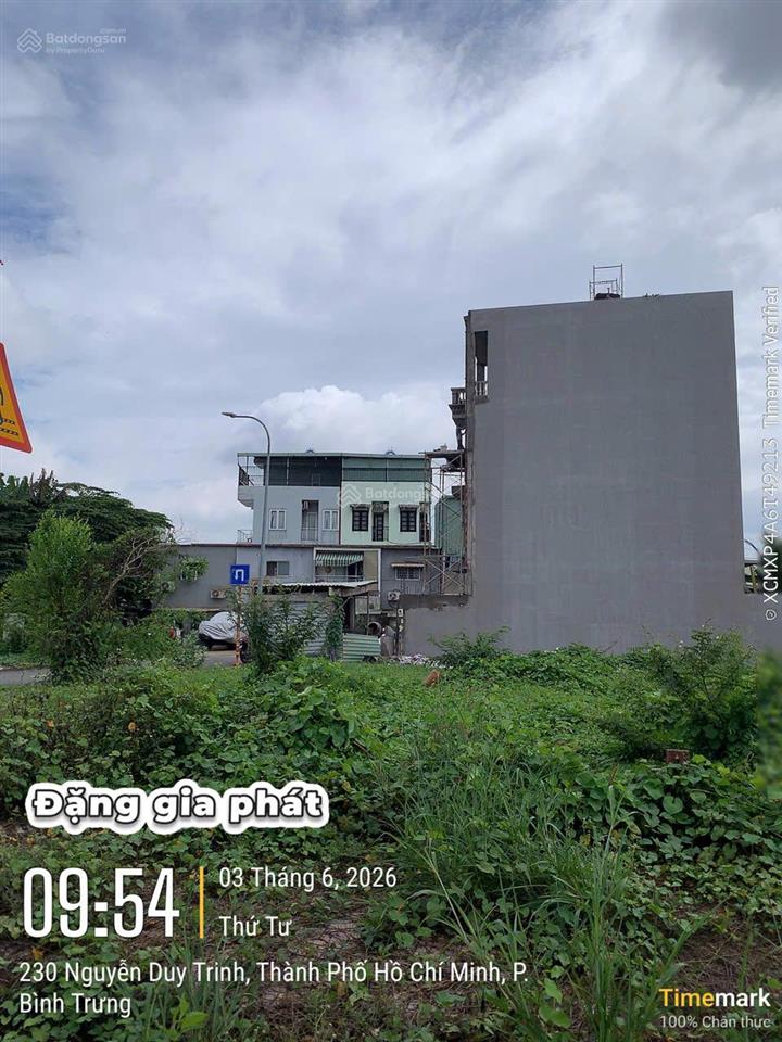 Bán lô góc 2mt khu dân cư đường nguyễn duy trinh, p. bình trưng, tp. hcm