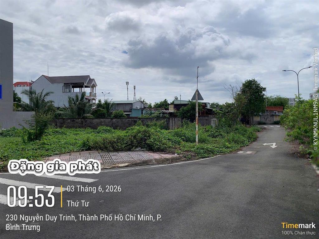 Bán lô góc 2mt khu dân cư đường nguyễn duy trinh, p. bình trưng, tp. hcm