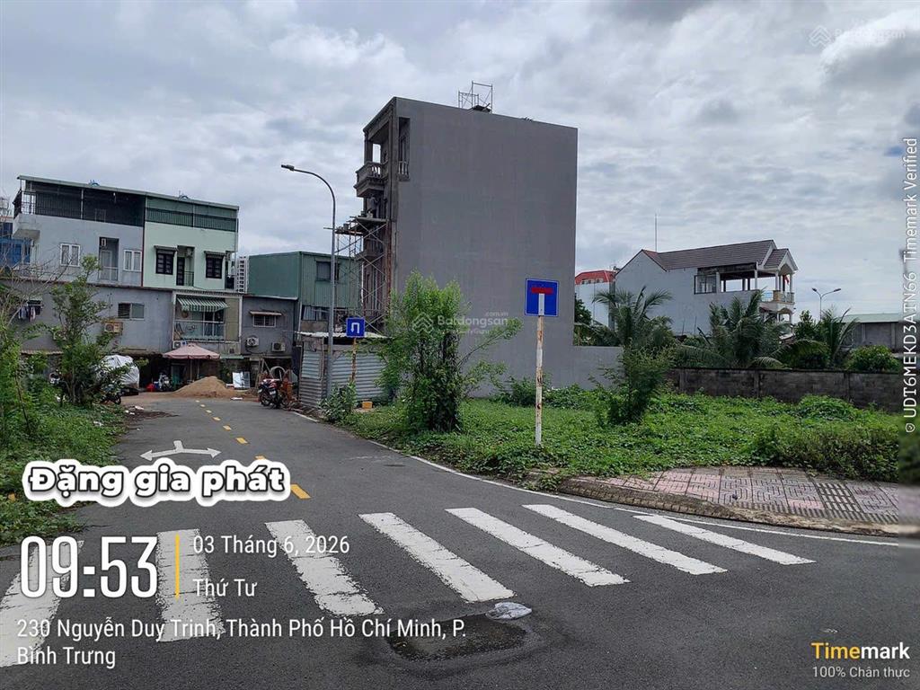 Bán lô góc 2mt khu dân cư đường nguyễn duy trinh, p. bình trưng, tp. hcm