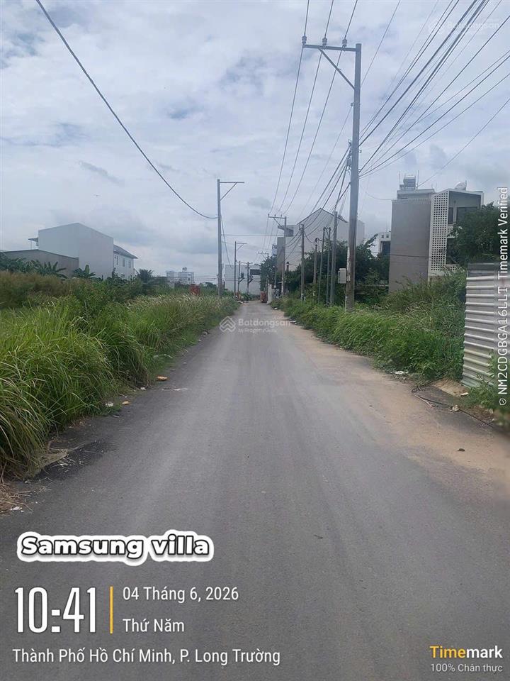 Bán lô đất ngang 5,2m xây nhà đẹp, kdc samsung village bưng ông thoàn, tp. hồ chí minh
