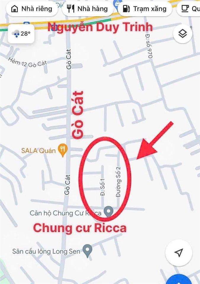 Bán đất kdc rio centro gò cát, đường gò cát, phường long trường, hồ chí minh