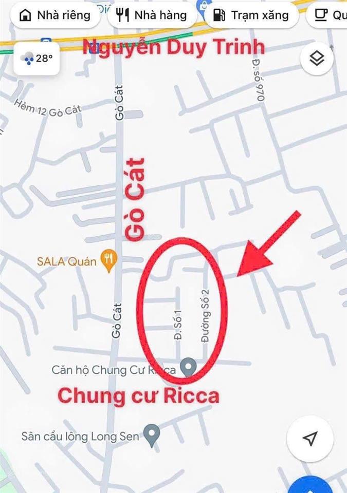 Bán đất nền dự án tại rio centro gò cát, xây dựng cao tầng có hầm