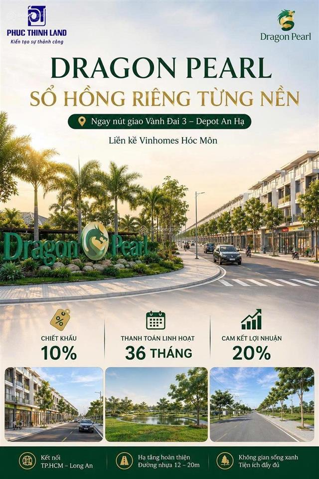 Dragon pearl kdc hiện hữu giá 19tr8/m2 shr  cơ hội sở hữu đất vàng kcn 200ha tại cửa ngõ tp. hcm