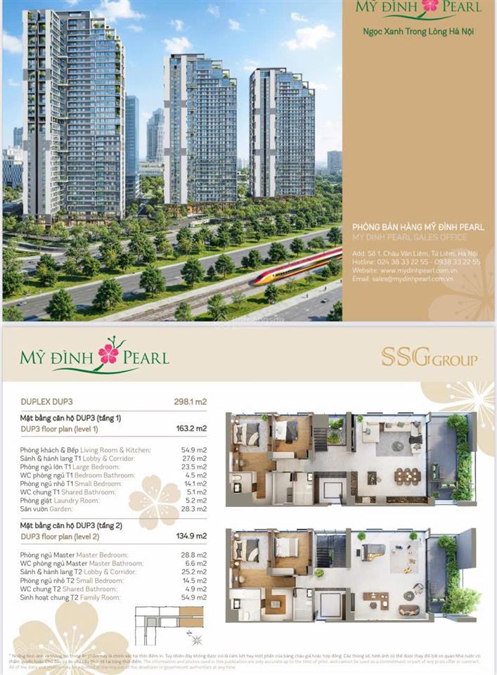 Sở hữu căn hộ duplex mỹ đình pearl 3, vay 70% lãi 0%/24 tháng + ân hạn gốc, chiết khấu 7%