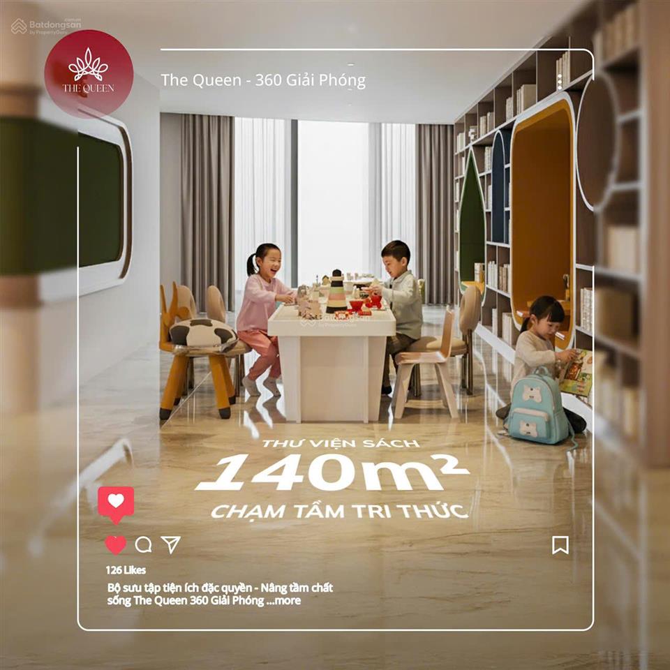 Trực tiếp cđt the queen 360 giải phóng, căn 23pn rẻ nhất 2026 full nội thất liền tường., ck 13,5%