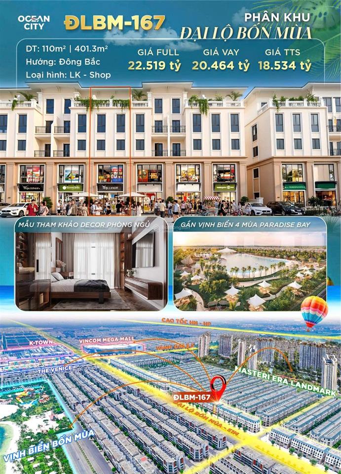 Hơn 13 tỷ cho một căn shophouse đại lộ bốn mùa vin 3