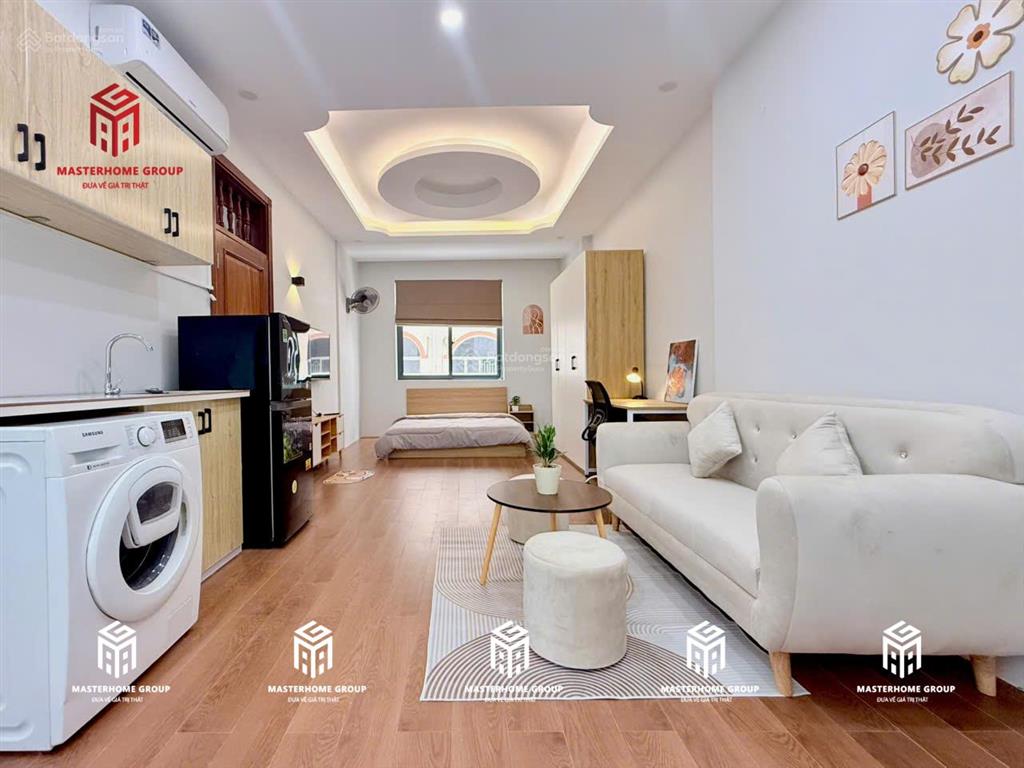 Căn hộ cửa sổ lớn, bếp xa giường, máy giặt riêng 40m2 nguyễn gia trí, gần pearl plaza, landmark