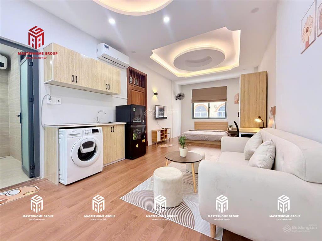Căn hộ cửa sổ lớn, bếp xa giường, máy giặt riêng 40m2 nguyễn gia trí, gần pearl plaza, landmark