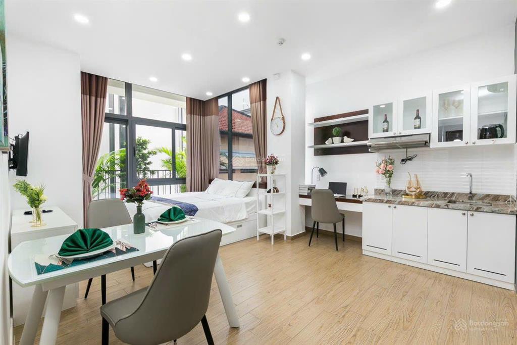 Căn hộ studio cao cấp, dọn phòng hàng tuần, thang máy nguyễn văn thương gần pearl plaza, landmark
