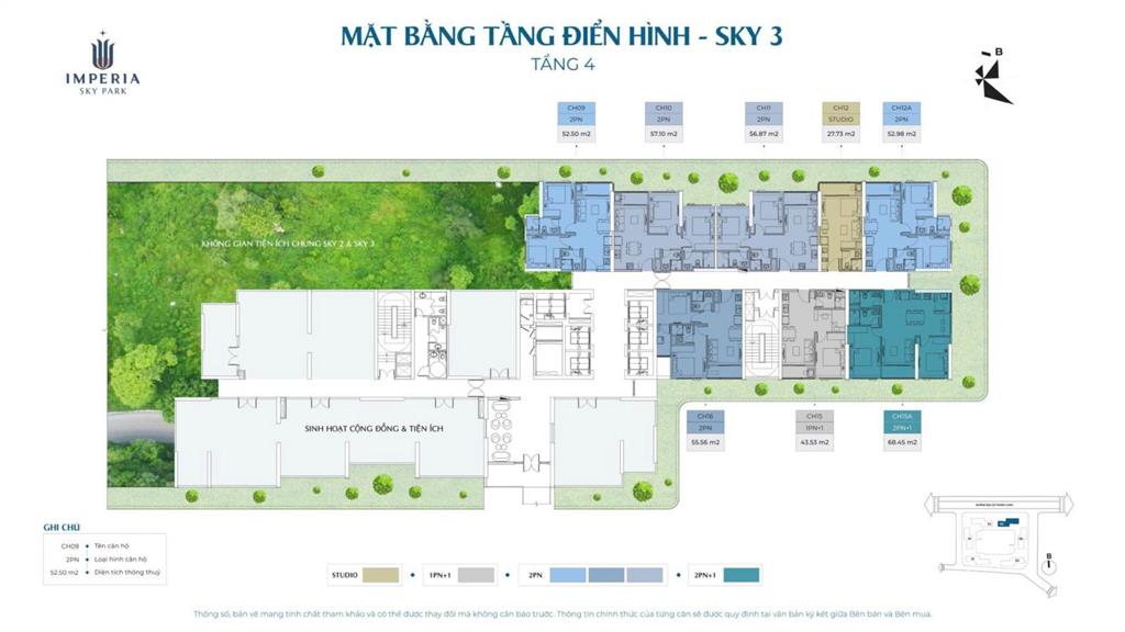 Mở bán toà s3 imperia sky park 1pn giá 3.7 tỷ, 2pn 2vs giá 4.2 tỷ, 3pn giá 7 tỷ chiết khấu 13.7%