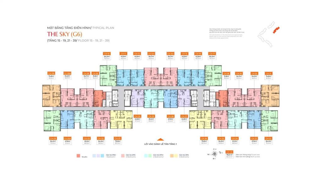 Cần tiền bán gấp cắt lỗ 500tr căn 1pn +1 toà g6 sola park không view nghĩa trang tầng trung