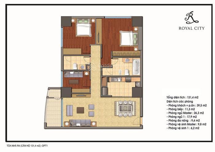 Bán nhanh căn góc 3pn sáng tại royal city, 132,5 m2, giá 19 tỷ,  0901 818 ***
