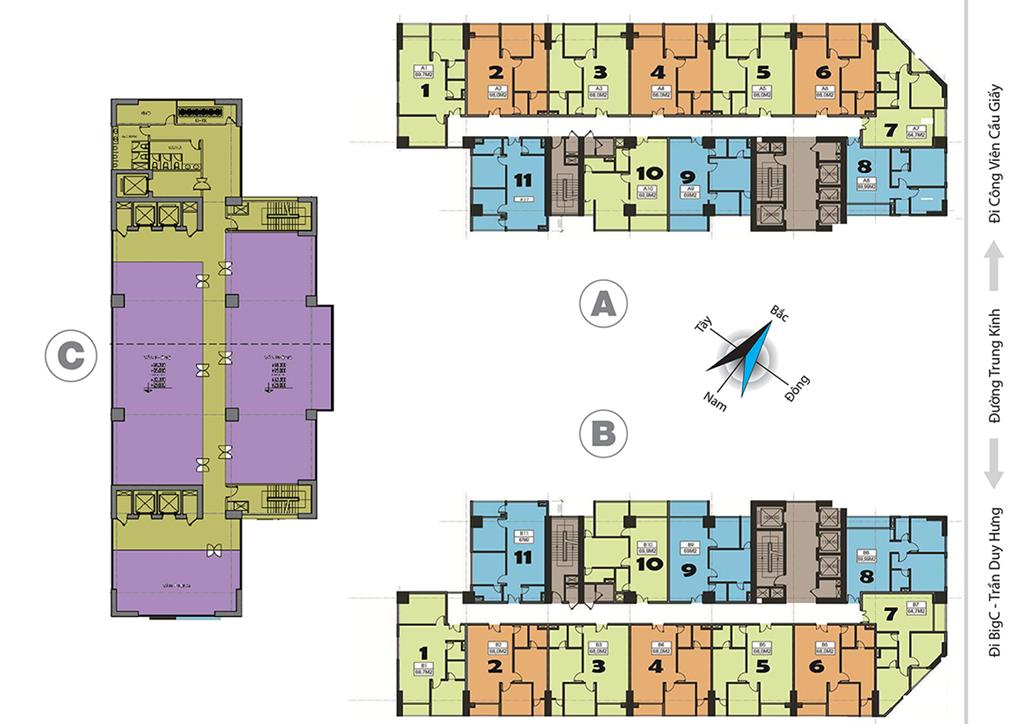 Nhỉnh 6 tỷ, 75m², lô góc, central point 219 trung kính, chủ nhà cần bán gấp, giá nào cũng bán