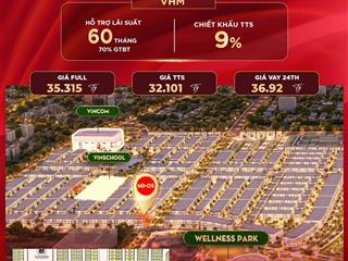 Liền kề góc hừng đông, đường 30m, giá tham khảo tốt trong dự án vinhomes đan phượng.