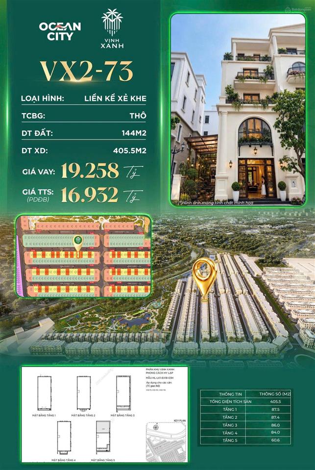Xẻ khe 144m2 vịnh xanh, áp voucher còn hơn 11 tỷ