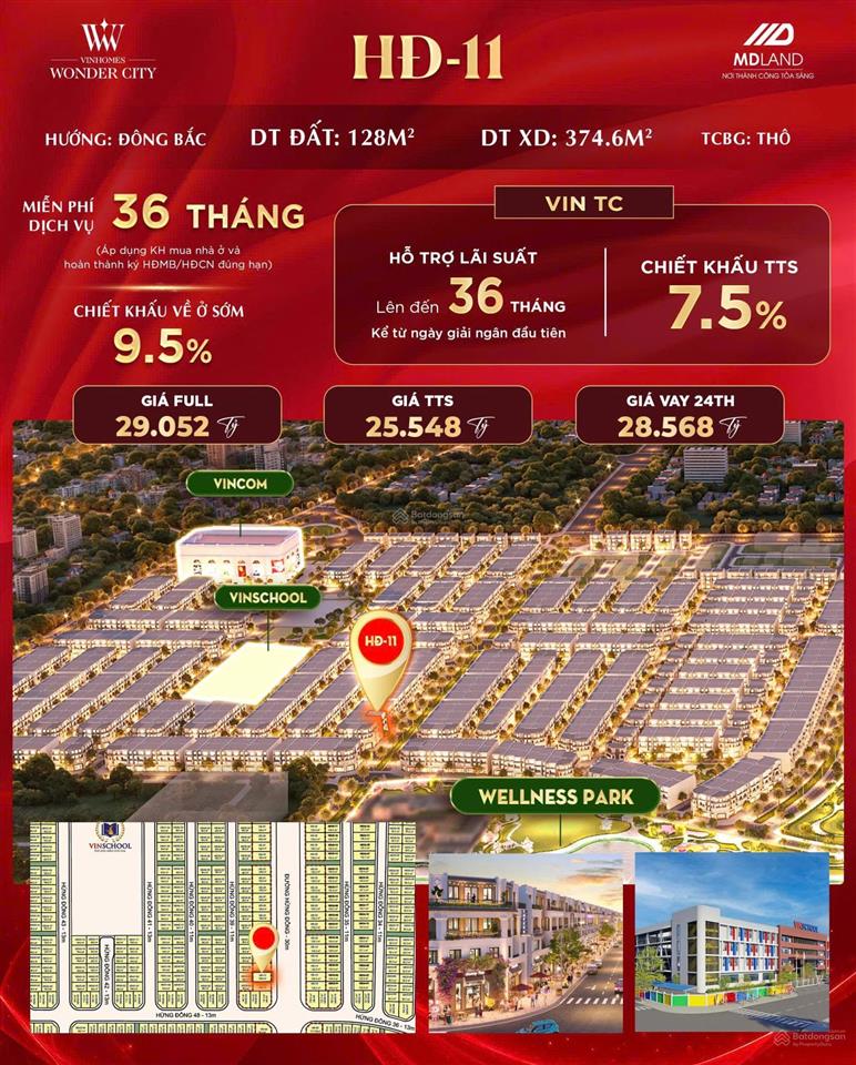 Shophouse hừng đông đường 30m, áp vc 30% còn 17.8 tỷ